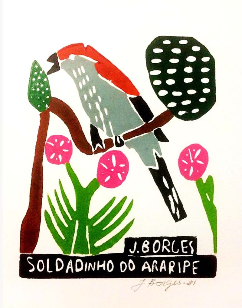 Xilogravura P - Soldadinho do Araripe - de J. Borges