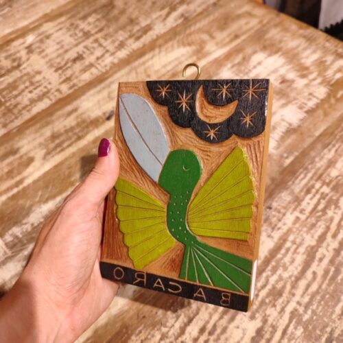 Matriz de Xilogravura de Bacaro Borges - Pássaro