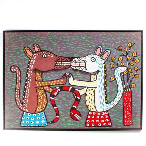 Pintura O beijo de Geovane Cardoso