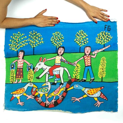 Pintura Passeio no campo de Francisco Graciano