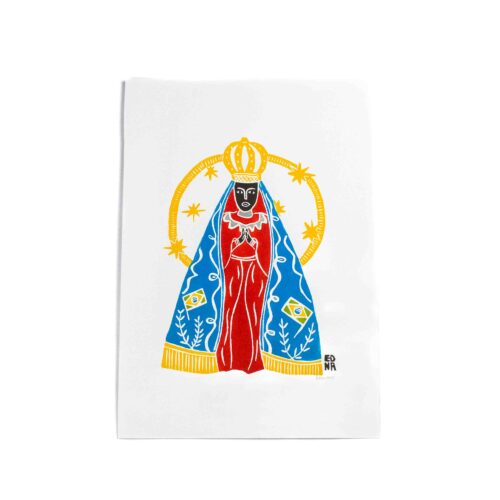 Xilogravura Nossa Sra. Aparecida de Edna (33x49)