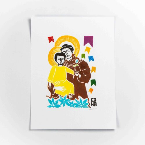 Xilogravura Santo Antônio de Edna (24x33)
