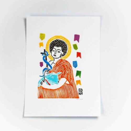 Xilogravura São João de Edna (24x33)