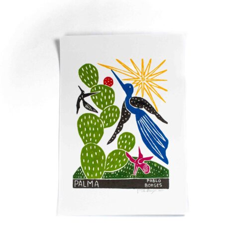 Xilogravura Palma de Pablo Borges (33x49)