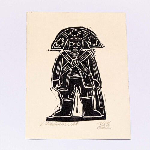 Linogravura Lampião P de junGlas