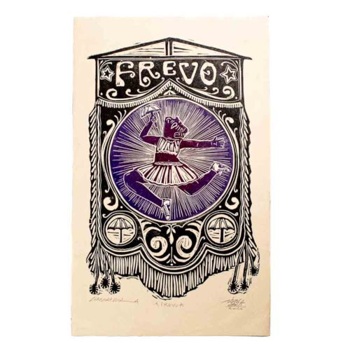 Linogravura Frevo de junGlas